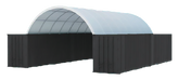 Gold Mountain Single Truss Shipping Container Canopy Shelter 20'x20'x6.5' 1.0m Arch space 300g PE